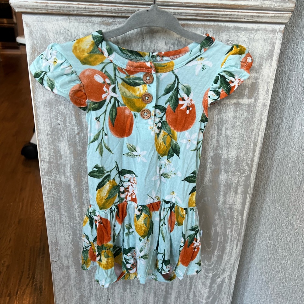 Floral Button-Front Dress